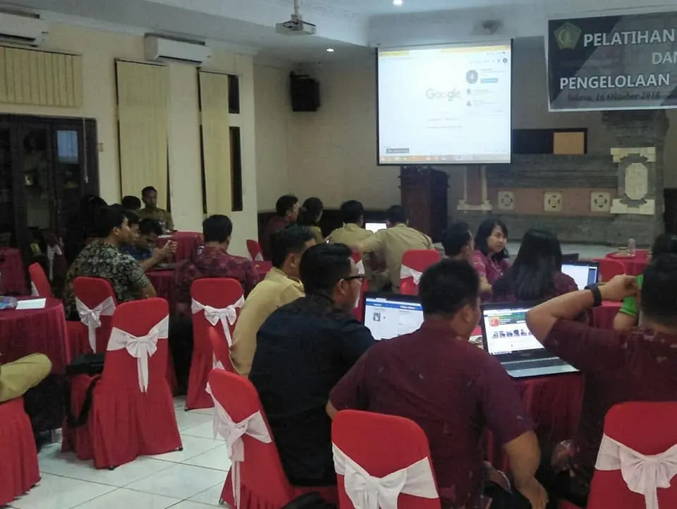 Dokumentasi pelaksanaan pelatihan GCI di instansi