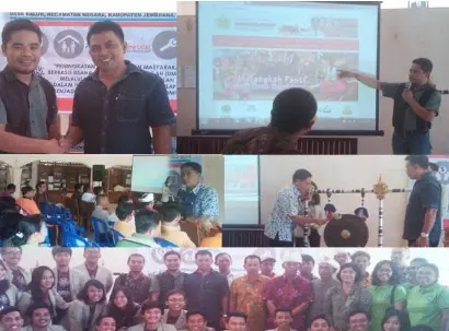 Dokumentasi pelaksanaan pelatihan di lingkungan masyarakat